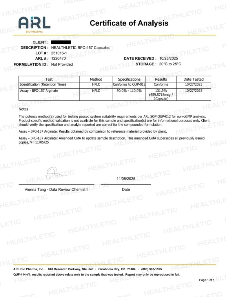 Body Protection Compound (BPC-157)